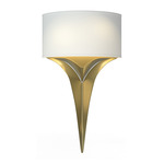 Calla Wall Sconce - Modern Brass / Flax