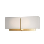 Exos Square Wall Sconce - Modern Brass / Flax