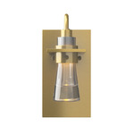 Erlenmeyer Plate Wall Sconce - Modern Brass / Clear