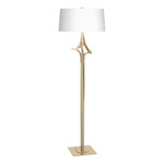 Antasia Floor Lamp - Modern Brass / Natural Anna