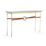 Equus Console Table - Modern Brass / Dark Smoke