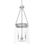 Devon Park Pendant - Brushed Nickel / Clear