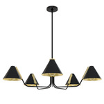 Grove Isle Chandelier - Matte Black / Matte Black