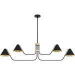 Grove Isle Chandelier - Matte Black / Matte Black