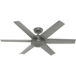 Jetty Outdoor Ceiling Fan - Matte Silver / Matte Silver