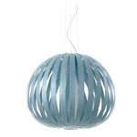 Poppy Pendant - Brushed Nickel / Sea Blue