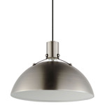 Dawn Pendant - Satin Nickel / Black