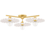 Tinsley Ceiling Light - Aged Brass / Cream