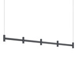 Systema Staccato Linear Pendant - Satin Black / Frosted