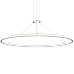 Luna Pendant - Bright Satin Aluminum / White