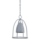 Wisteria Lantern Outdoor Pendant - Weathered Zinc