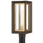 Lowry 120V Outdoor Post Mount - Bronze/ Patina Brass / Clear