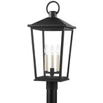 Soren 120V Outdoor Post Mount - Black / Clear