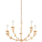 Florian Chandelier - Vintage Gold Leaf