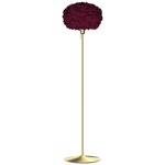 Eos Floor Lamp - Brushed Brass / Red