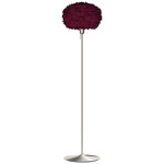 Eos Floor Lamp - Brushed Steel / Red