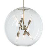 Sfera Pendant - Modern Brass / Clear