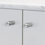 Linear Furniture Knob - Set of 2 - Steel