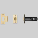 Tubular Latch for Door Knob - Passage - Brass