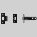 Tubular Latch for Door Knob - Passage - Black