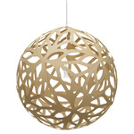 Floral Pendant - Bamboo Exterior / Bamboo Interior