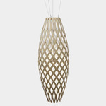 Hinaki Pendant - Bamboo Exterior / White Interior