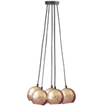 Nur Cluster Chandelier - Black / Copper