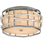 Adirondack Flush Mount - Silver Leaf