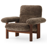 Brasilia Lounge Chair - Walnut / Root Sheepskin
