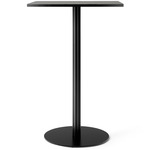 Harbour Round Base Rectangular Counter/Bar Table - Black / Black Oak Veneer