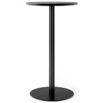Harbour Round Counter/Bar Table - Black / Black Oak Veneer