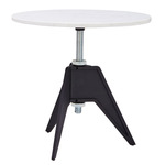 Screw Side Table - Black / White Marble