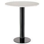 Tube High Top Table - Black / White Marble