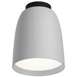 Nut Outdoor Ceiling Light - Textured Light Grey