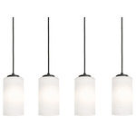 Leo Linear Multi Light Pendant - Black / White