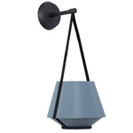 Carrie Wall Sconce - Black / Aqua