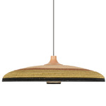 Grass Wide Pendant - Light Wood / Green