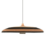 Grass Wide Pendant - Light Wood / Brown