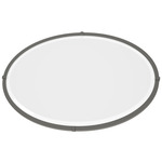 Beveled Oval Mirror - Natural Iron / Mirror