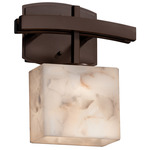 Alabaster Rocks Archway Wall Sconce - Dark Bronze / Alabaster Rocks