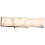 Alabaster Rocks Latitude Bathroom Vanity Light - Polished Chrome / Alabaster Rocks