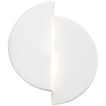 Ambiance Offset Circle Wall Sconce - Gloss White