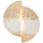 Ambiance Offset Circle Wall Sconce - Greco Travertine