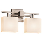 Fusion Aero Bathroom Vanity Light - Brushed Nickel / Opal