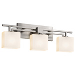 Fusion Aero Bathroom Vanity Light - Brushed Nickel / Opal