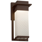 Fusion Weave Pacific Outdoor Wall Sconce - Dark Bronze / Weave