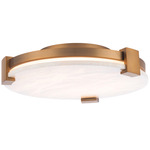 Catalonia Wall / Ceiling Light - Aged Brass / Alabaster