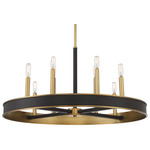 Chaucer Chandelier - Warm Brass