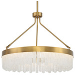 Landon Pendant - Warm Brass / Natural