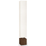 Flaca Floor Lamp - Walnut / Ivory